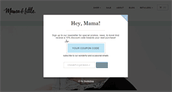Desktop Screenshot of mamaandlittle.com